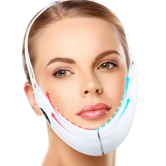 GlowPro VIP EMS Facial Sculptor: LED Photon Therapy & Vibration Massager for Firming, Slimming, and V-Line Lift