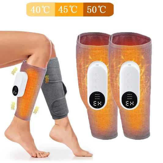 CalfRejuvenator: Cordless Electric Leg Massager with Pressotherapy and Heat Therapy for Ultimate Muscle Relaxation and Physiotherapy